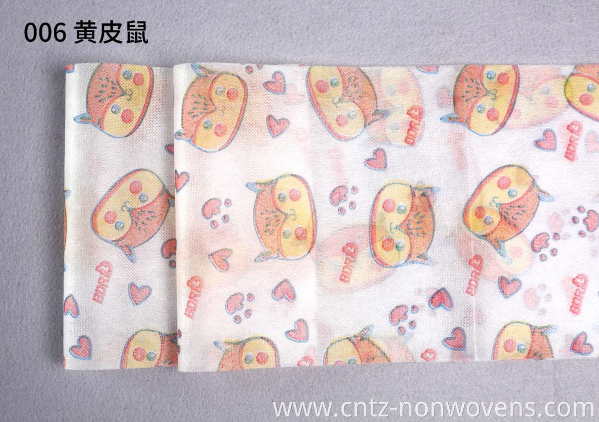 2020 Colorful PP Nonwoven Printed Fabric